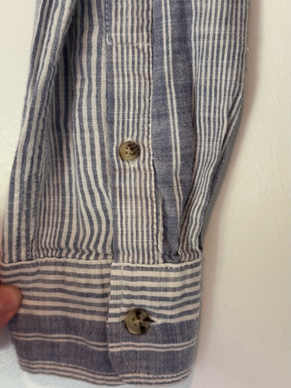 Marine Layer Reid Popover Striped Shirt - Picture 4 of 7